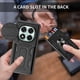 thumbnail image 3 of For Xiaomi Redmi Note 14 Pro 5G Case PC TPU Kickstand Phone Back Cover with Camera Slider - Titanium, 3 of 5