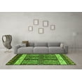 thumbnail image 3 of Ahgly Company Indoor Round Abstract Green Modern Area Rugs, 6' Round, 3 of 4