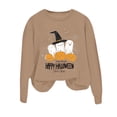 thumbnail image 4 of Oversized Sweatshirts for Women Loose Fit Ghost Pumpkin Printed Crew Neck Halloween Sweaters Warm Comfortable Soft Tops Fall Loungewear Pullover Long Sleeve Tops 2025 Winter Outfits, 4 of 4