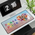 thumbnail image 3 of Peace Love Pride Manx with Rainbow Sunglasses LGBT LGBTQ+ Desk Mat Full Keyboard Mouse Pad Cat Lover Kitten Owner Gifts Large Mousepad - 01004, 3 of 5