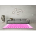 thumbnail image 3 of Ahgly Company Indoor Rectangle Solid Pink Modern Area Rugs, 2' x 5', 3 of 4