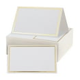 thumbnail image 3 of NICEXMAS White Tent Place Cards for Weddings Banquet Decoration Use 120 Pcs, 3 of 8