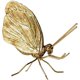 thumbnail image 1 of Escultura de mariposa dorada, adorno de insectos de Metal sólido, minifigura de mariposa para decoración de escritorio, jardín, oficina en casa, 1 of 5