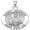Religious, variant on Saint Joshua Religious Medal - 1 Inch Size of a Quarter -Sterling Silver
