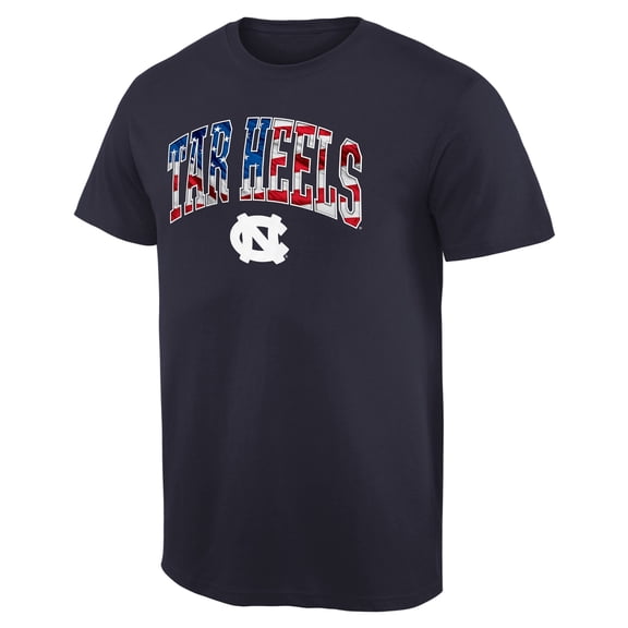 Men's Navy North Carolina Tar Heels Banner Arch T-Shirt