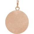 thumbnail image 3 of Auriga Fine Jewelry 14k Rose Gold Hope Engraved 18 mm Disc Pendant for Women, 3 of 5