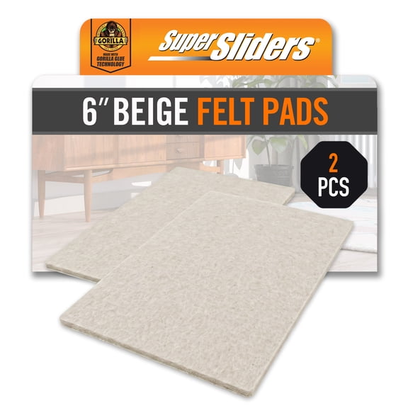 SSGG 4.5 X 6" Beige Felt pads Blkt 2PC