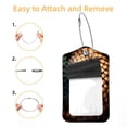 thumbnail image 2 of Unique Pangolin Square PU Leather 2 Pack Travel Tag - Bag Tag - Suitcase Tag with Privacy Cover and Stainless Steel Ring - Suitable for Travel, Backpack, and Handbag, 2 of 7