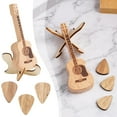 thumbnail image 4 of NEW Wooden Acoustic Guitar Pick Box Portable Guitar Picks Storage N3I5, 4 of 8