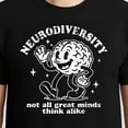 thumbnail image 3 of Retro Embrace Neurodiversity Not All Great Minds Think Alike T-Shirt – Mental Health Awareness Theme – Unisex Support Wear, 3 of 6