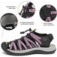 thumbnail image 2 of Rumpra Women's Closed Toe Sandals Water Shoes Hiking Sandals for Beach Activities, 2 of 7