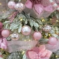 thumbnail image 7 of Sea Team 41-Pack Christmas Ball Ornaments with Strings, 60mm/2.36-Inch Medium Size Baubles, Shatterproof Plastic Christmas Bulbs, Hanging Decorations for Xmas Tree, Holiday, Wedding, Party, Pink, 7 of 7