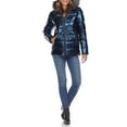 thumbnail image 2 of White Mark Women's Metallic Hooded Puffer Coat, 2 of 6