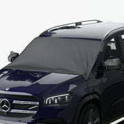 AutoTech Park Custom-fit Snow Cover Compatible with 2010-2023 Chevrolet Spark Hatchback, Windshield Cover  with Rear Mirror Cover