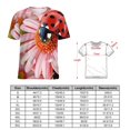 thumbnail image 2 of Ladybug Floral Print(2)-1 Women's Short Sleeve Tops Casual Blouses T Shirt, 2 of 6