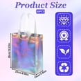 thumbnail image 2 of 30 pcs Iridescent Gift Bags, Non-woven Reusable Party Bags with Handles 10x8,6x4 in Stylish Holographic Goodie Bag Favor Handbag for Birthday Weddings Holiday Shopping, 2 of 4