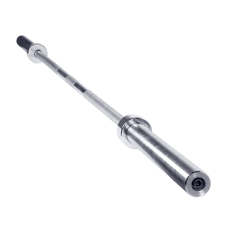 CAP Barbell 45lb Solid Steel Olympic Weight Bar, 7 Ft., Chrome (Fits 2-Inch Weight Plates)