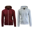 thumbnail image 6 of 2 Pack Men's Fleece Zip-Up Hoodie, 6 of 19