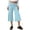 Cyan-B#4053BB, variant on Hearthz Gauchos Pants for Women Floral Palazzo Culotte Womens Fold Over Capri Pants Flowy Low Rise Capri Pants for Women