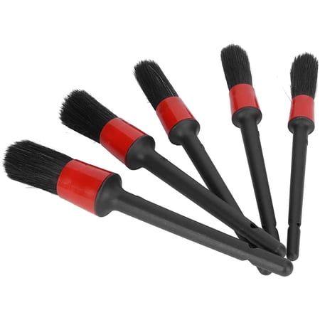 Durable 5PCS Auto Brushe Auto Detailing Kit Car Detail Brush for Wheels Air Vents Engine Household