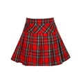 thumbnail image 1 of Jupe Fille Uniforme Scolaire Rouge Tartan 6 Ans, 1 of 6