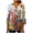 Multicolor Plus Size Blouse for Women_x, variant on CYMMPU Spring Tops Button V Neck Flare Sleeve Summer Trendy Shirts Loose Fit Floral Printed Tunic Tops 3/4 Sleeve Blouses for Women Dressy Casual Empire Waist A Line T-Shirts Multicolor L