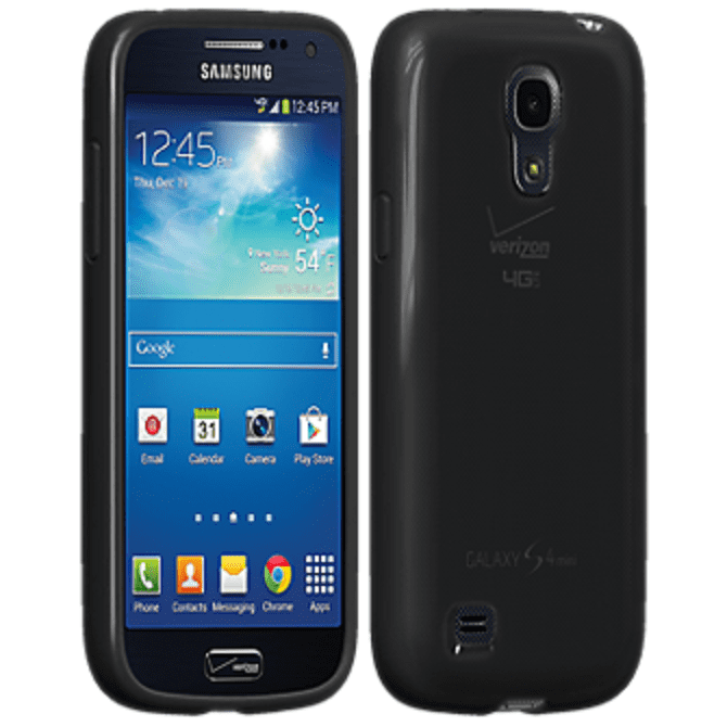 Schildknaap moeilijk staart Verizon High Gloss Silicone Cover for Galaxy S4 Mini – Black - Walmart.com