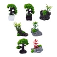 thumbnail image 3 of BRIGHTFUFU 7-Piece Miniature Artificial Bonsai Trees for , Landscape, Railroad Scenery, Potted Plant Decor, 3 of 8