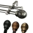 thumbnail image 2 of Domovina Jolanta 13/16" Double Curtain Rod-Color:Cocoa,Size:28-48", 2 of 4