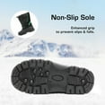 thumbnail image 2 of DREAM PAIRS Kids Boys Girls Waterproof Mid Calf Snow Boots Outdoor Insulated Winter Warm Duck Boots Black/Green Size 4, 2 of 7
