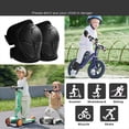 thumbnail image 4 of Rodilleras para Niños, Juego de Coderas, Equipo de Protección para Niños Pequeños, Rodilleras para Niñas y Niños con Muñequeras, Color Negro, 4 of 6