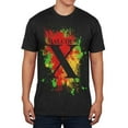 thumbnail image 1 of Malcolm X Abstract Splatter Mens Soft T Shirt, 1 of 1