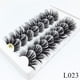 thumbnail image 1 of 3/5/8 pares de pestañas de visón de 25 mm, pestañas postizas dramáticas en 3D, pestañas esponjosas hechas a mano, pestañas largas naturales de 25 mm, maquillaje de extensión de pestañas Tan Jianjun unisex, 1 of 2