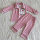 thumbnail image 1 of Venta al por mayor Boutique bebé niña Navidad niños Boutique traje pijamas ropa de dormir ropa cárdigan azul camisa Santa pantalones conjunto infantil, 1 of 2