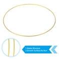 thumbnail image 3 of Unique Bargains Dream Catcher Rings Set, 3 Sizes Metal Macrame Wreath, Gold, 3 of 7