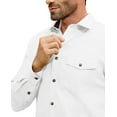 thumbnail image 6 of Youclos Men's Flannel Buffalo Shirt with Pocket Casual Button Down Shirts Regular Fit, 6 of 7