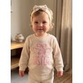 thumbnail image 3 of Cjfdfy Toddler Baby Girl Fall Outfit Big Sister Embroidery Long Sleeve Waffle Knit Sweatshirts And Headband Cute Baby Big Sister Fall Winter Clothes 1-5 Years, 3 of 9