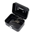 thumbnail image 5 of Lock Box Steel Mini Piggy Bank Safe Box with Key Lock for Kids Cash Box Money Box 4 53 x 3 35 x 1 97 Black, 5 of 6