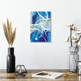 thumbnail image 2 of Elephant Stock Abstract White Gold Splatter Wall Art - Vertical Canvas Wall Art - Living Room Wall Decor - Abstract Canvas - Blue And White Decor - 8" x 12", 2 of 8
