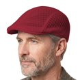 thumbnail image 3 of MEICHEN Men's Mesh Beret Hat Solid Color Driving Work Hat Breathable Newsboy Cap for Men Lightweight Flat Cap, 3 of 3