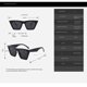 thumbnail image 4 of Gafas de sol con montura negra y manchas grises, 4 of 6