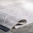 thumbnail image 4 of nuLOOM Miriam Striped Indoor/Outdoor Area Rug, 3' x 5', Grey, 4 of 4