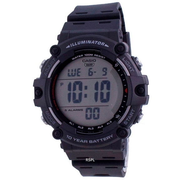 Casio Youth Illuminator Digital Ae-1500wh-1a Ae1500wh-1a 100m Men's Watch