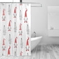 thumbnail image 2 of FREEAMG Christmas Gnomes Shower Curtain - 72x72 Inch Waterproof Fabric Shower Curtains with 12 Hooks - Modern Home Bathroom Hotel Spa Decorations, 2 of 5