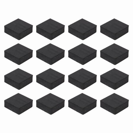 Single Sided Speaker Isolation Pads 50mmx50mmx20mm Square Black Non Slip EVA Acoustic Foam Pads Feet Anti-Vibration Base for Decks Speaker Subwoofer HiFi Sound System Pack of 16