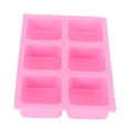 thumbnail image 3 of Silicone Molds, 6-Grid Cake  Chocolate Molds Silicone  Molds Square  For  For Chocolate For Baking For Cake, 3 of 8