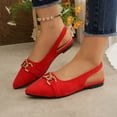 thumbnail image 5 of Red Ladies Slip On Pointed Toe Footwear Soft Lining For Comfortable Fit Daily Wear, 5 of 9