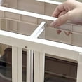 thumbnail image 4 of Desktop Drawer Organizer, Sturdy Plastic Desk Storage Box, Easy Access for  Supplies, Cream, Suitable for Cosmetics Stationeries, 4 of 8
