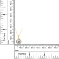 thumbnail image 5 of 1 Carat 6.5MM Round Cut Lab Created Moissanite Diamond Halo Pendant Necklace In 14K Yellow Gold Over Sterling Silver Jewelry For Women With 18" Chain(G-H Color,VVS1 Clarity, 1 Cttw), 5 of 7