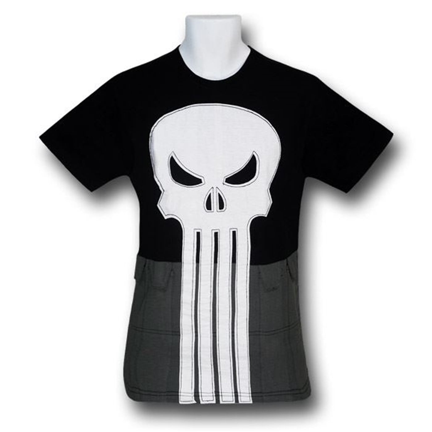 The Punisher Skull Ghost Cotton Cosplay Men T Shirt Short Sleeve Men Tee Black